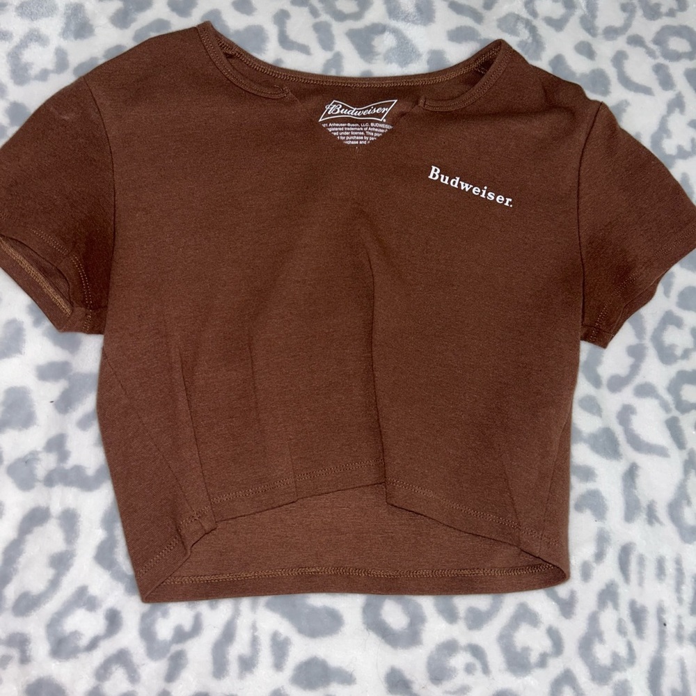 Budweiser cropped shirt